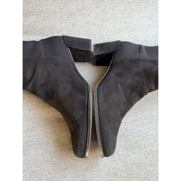 STUART WEITZMAN City Microstretch Suede Over-the-knee Boots Black Sz 10.5 - Picture 10 of 16